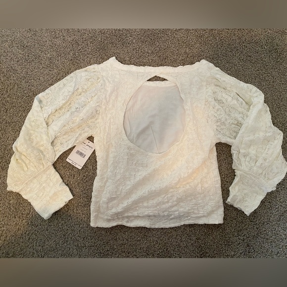 🆕 FREE PEOPLE Tea Time Cropped Top in Jasmine - Picture 11 of 11